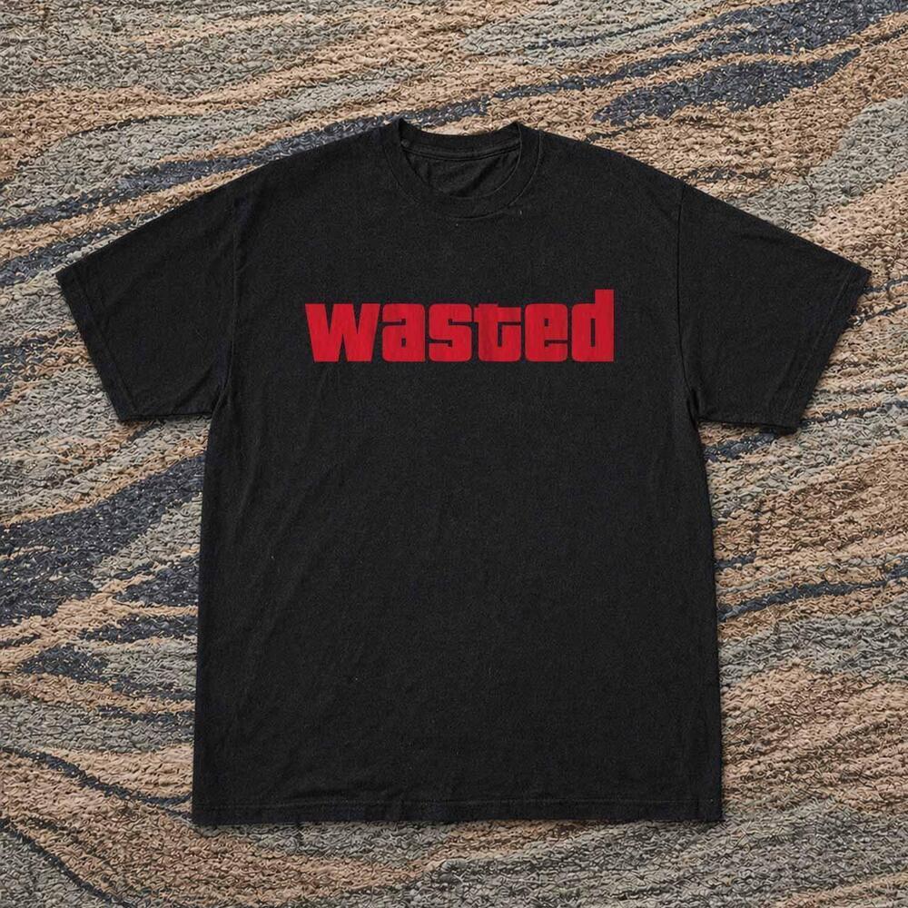 Style Gta Wasted Black Graphic Tee
